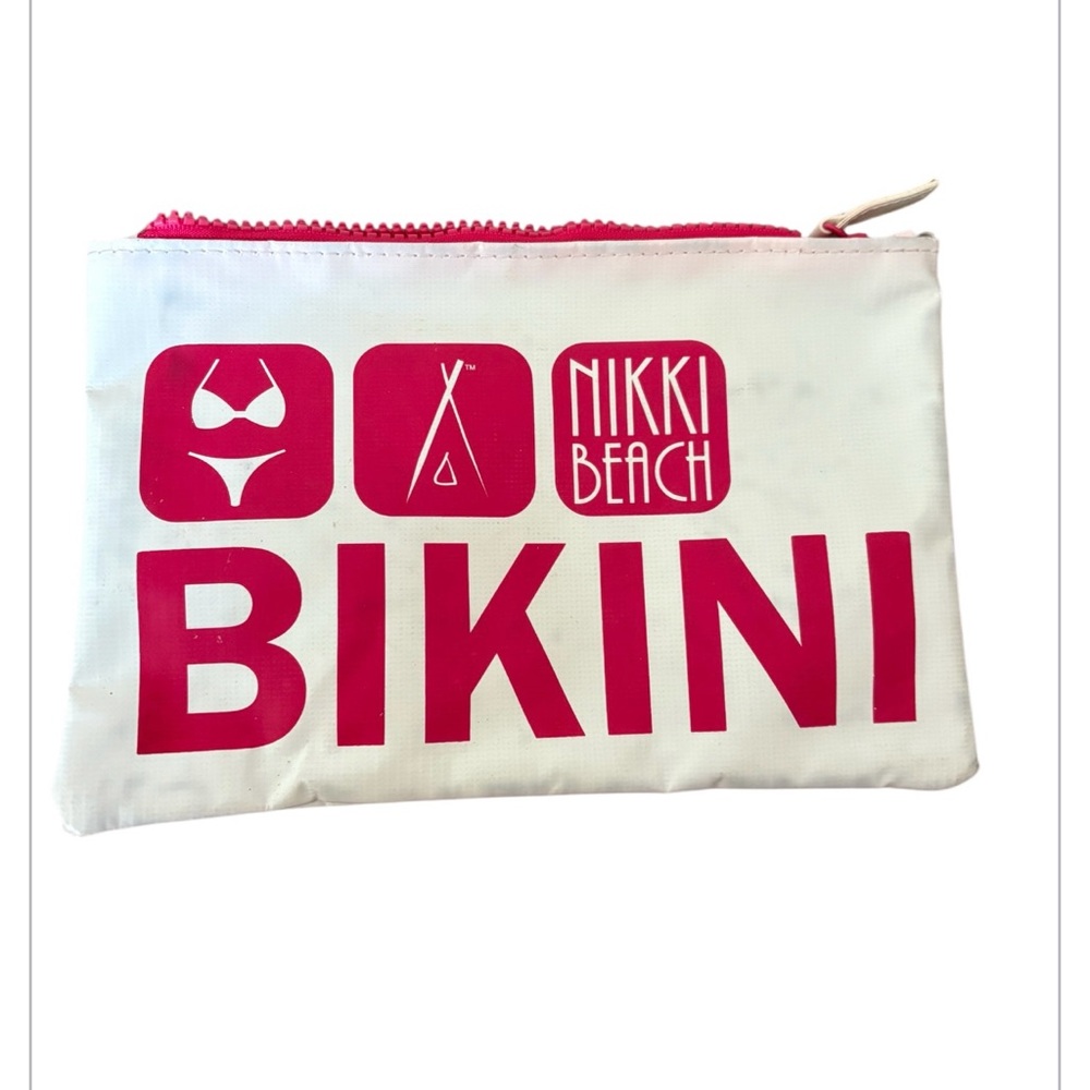White and Pink PVC bag